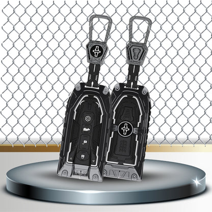 Mahindra Metal Armor key cover with Keychain  (Type M4)