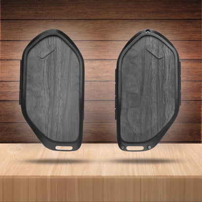 Kia Noir Wood Car Key Cover with Keychain (Type M8)