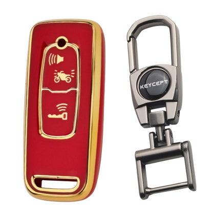 Honda Gold Line TPU Key Cover with Keychain (Type 2)