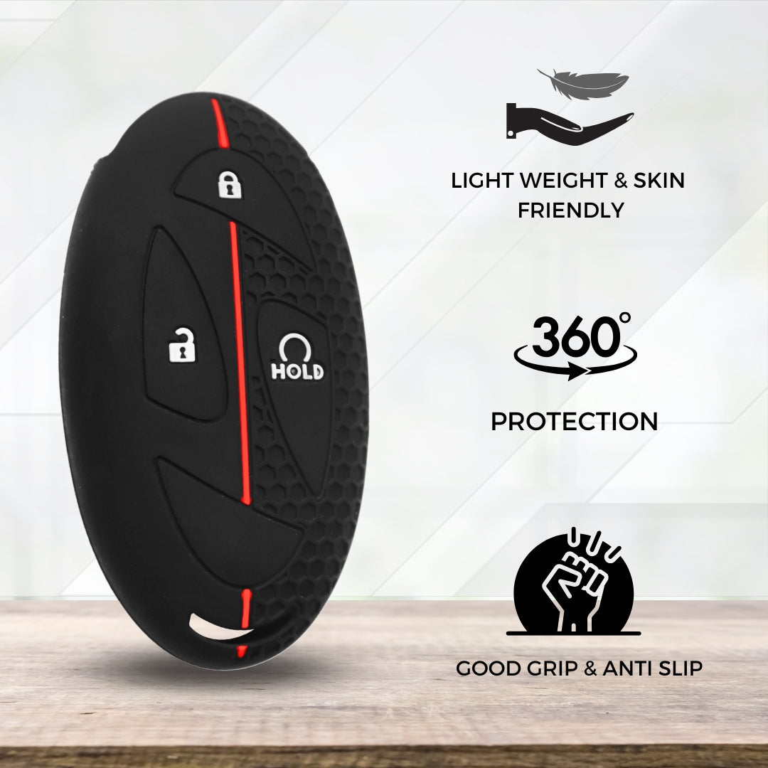 Hyundai Silicone Key Cover with Keychain (Type K1)