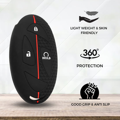 Hyundai Silicone Key Cover with Keychain (Type K1)