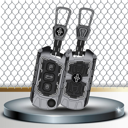 Mahindra Metal Armor Key Cover with keychain (Type M4)