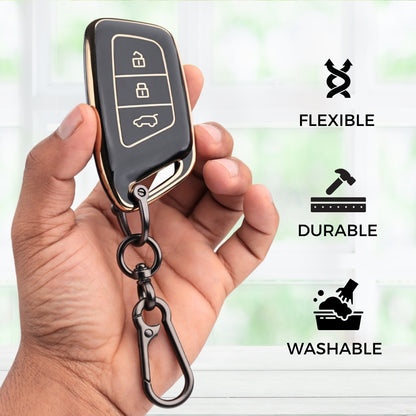 MG Gold Line TPU Key Cover with Keychain