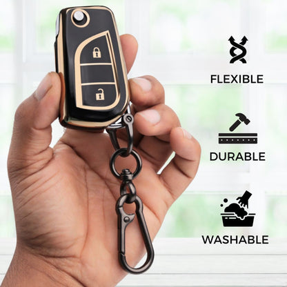 Toyota Gold Line TPU Key Cover with Keychain