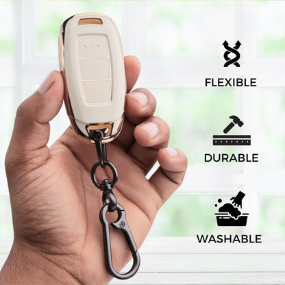 Hyundai Gold Line TPU Key Cover with Keychain