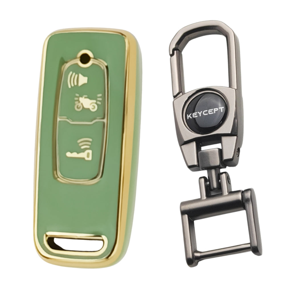 Honda Gold Line TPU Key Cover with Keychain (Type 2)