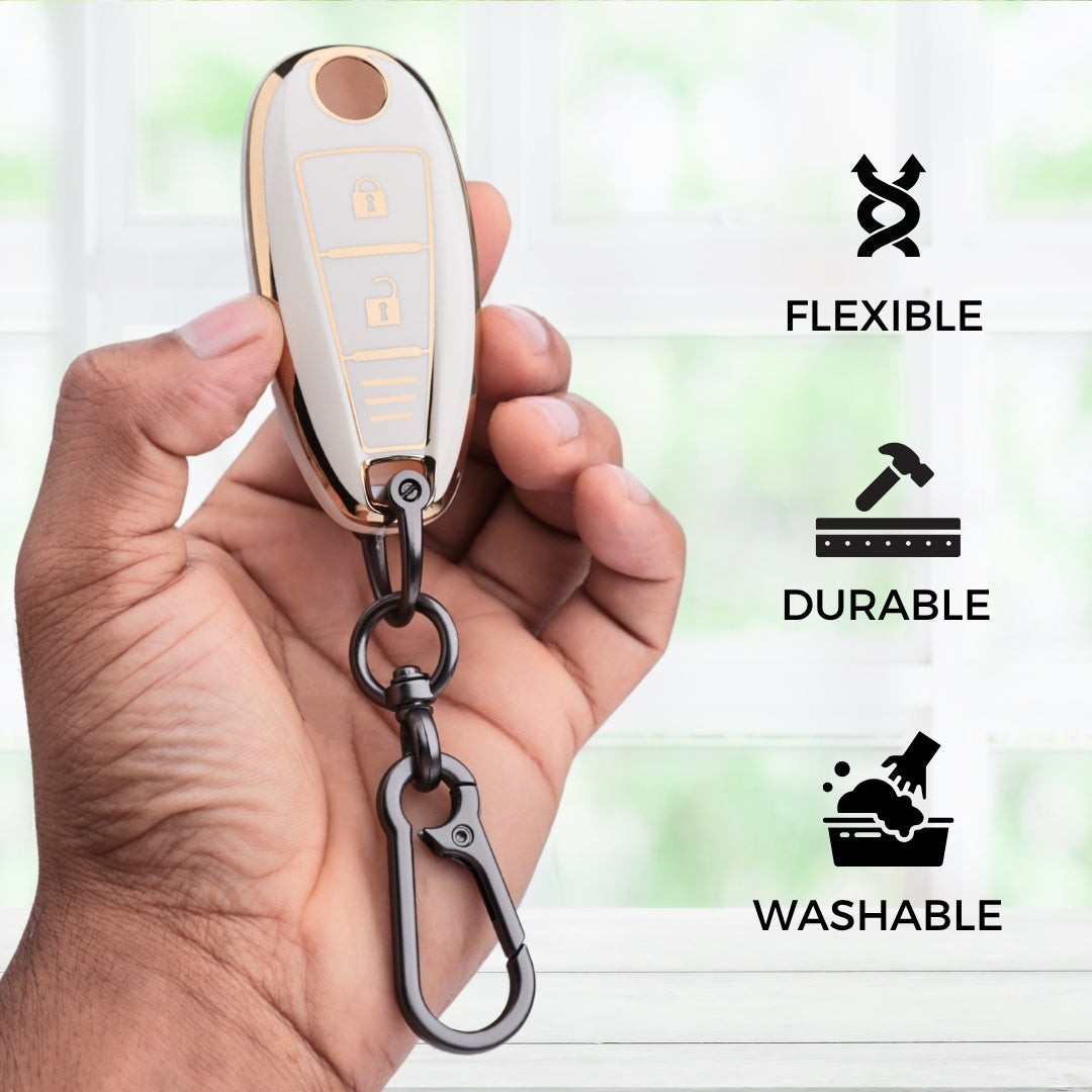 Suzuki Gold Line TPU Key Cover with Keychain