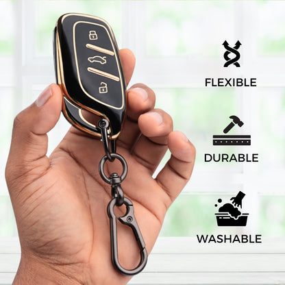 MG Gold Line TPU Key Cover with Keychain