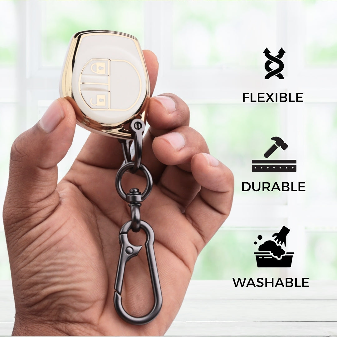 Suzuki Gold Line TPU Key Cover with Keychain