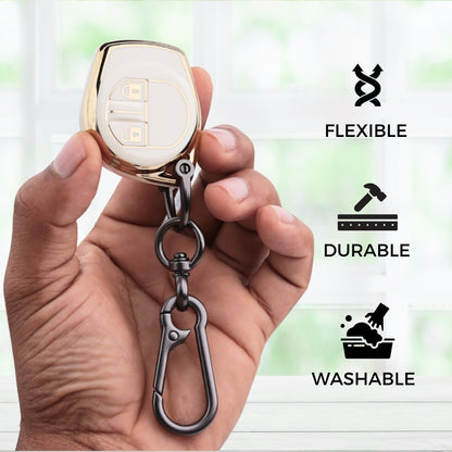 Suzuki Gold Line TPU Key Cover with Keychain