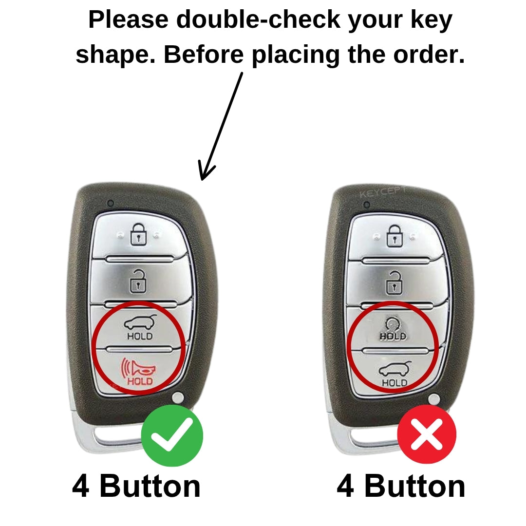 Hyundai Metal Mecha Key Cover with Keychain (Type M3)