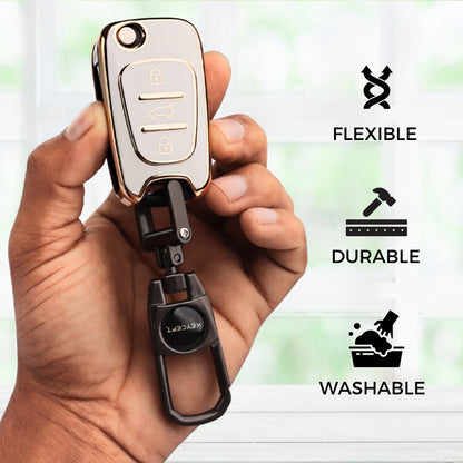 Hyundai Gold Line TPU key Cover with Keychain. (Type 2)