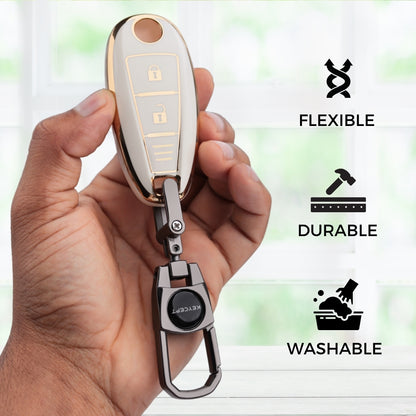 Suzuki Gold Line TPU Key Cover with Keychain (Type 2)