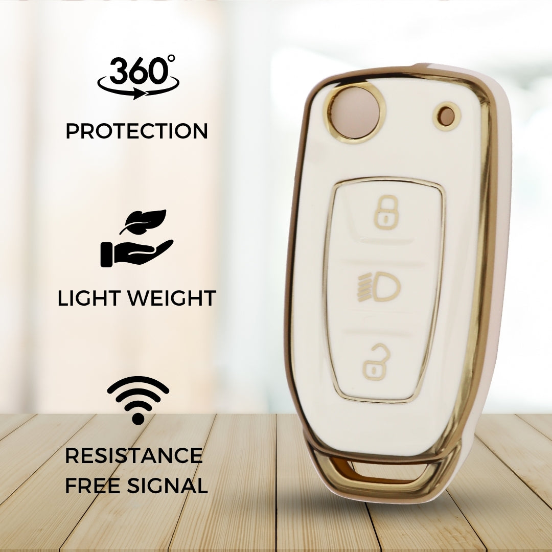 Tata Gold Line TPU Key Cover with Keychain (Type 2)