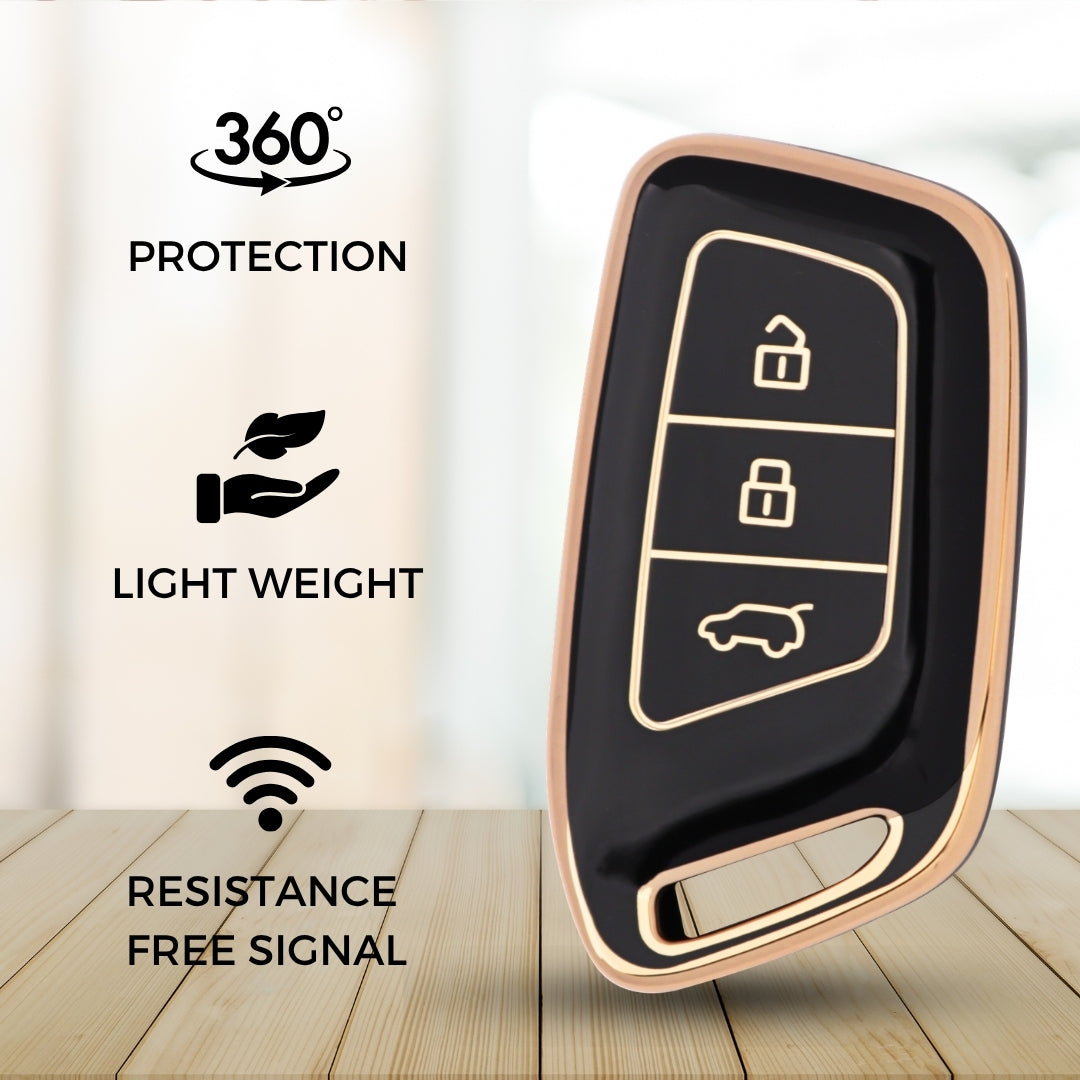 MG Gold Line TPU Key Cover with Keychain