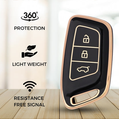 MG Gold Line TPU Key Cover with Keychain