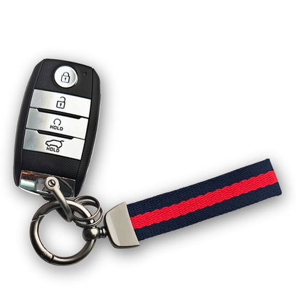 Nylon car Keychain & Universal Key Fob with 360 Degree Rotatable Design. (Type 7)