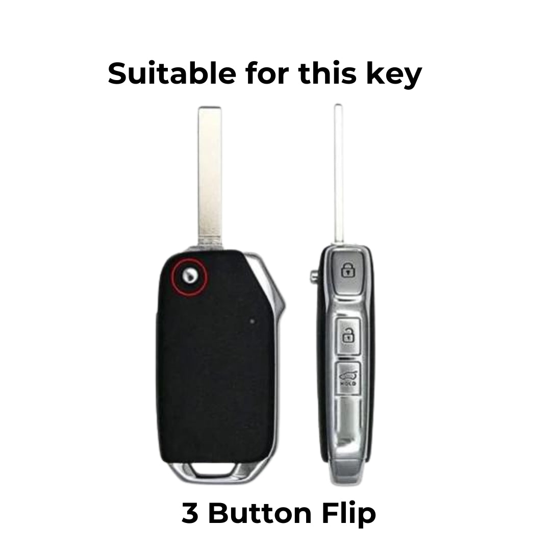 Kia Gold Line TPU Key Cover with Keychain