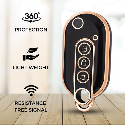 MG Gold Line TPU Car Key Cover with Keychain (Type 1)