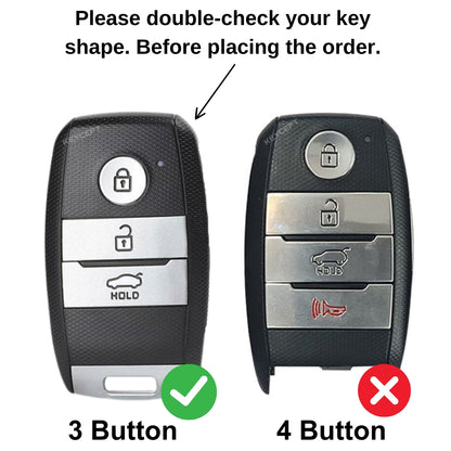 Kia Silver Line TPU Key Covery with Keychain