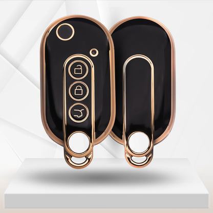 MG Gold Line TPU Car Key Cover with Keychain (Type 1)