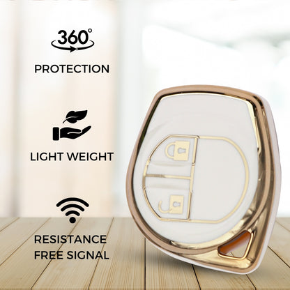 Suzuki Gold Line TPU Key Cover with Keychain (Type 2)