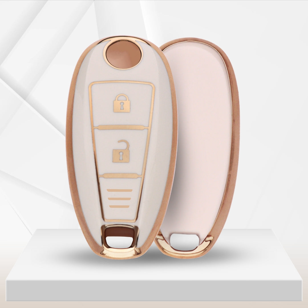 Suzuki Gold Line TPU Key Cover with Keychain (Type 2)