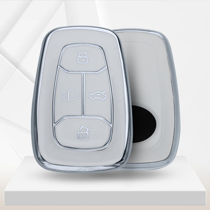 Tata Silver Line TPU Key Cover with Keychain