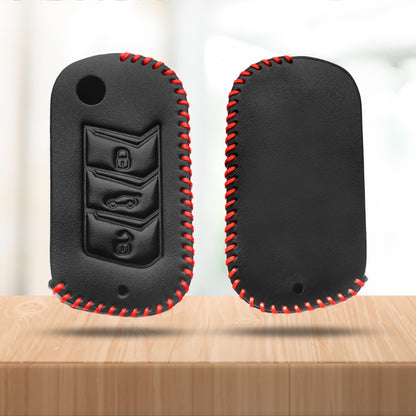 Mahindra Classic Leather Key Cover with Keychain K3
