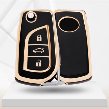Toyota Gold Line TPU Key Cover with Keychain