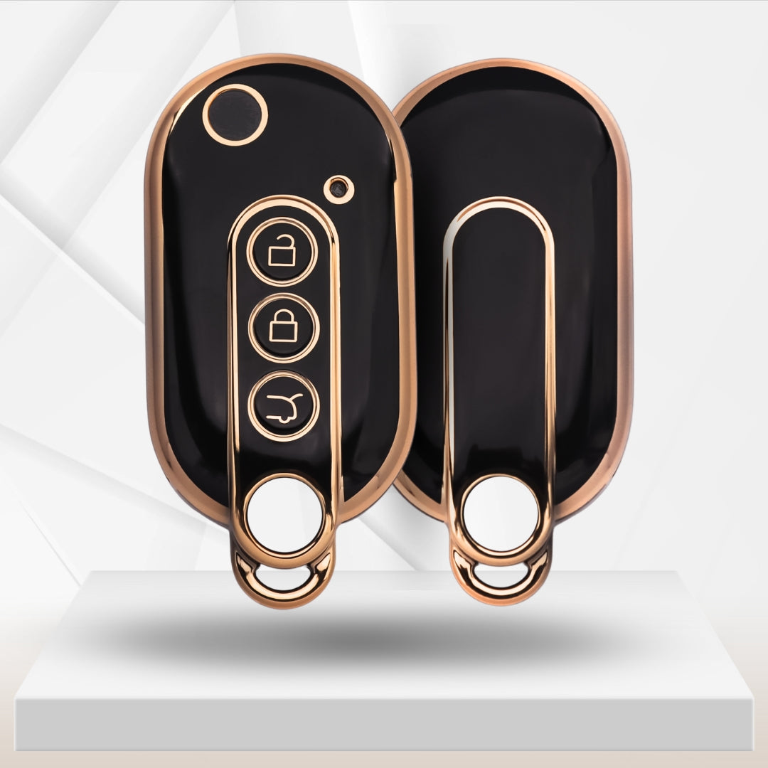 MG Gold Line TPU Car Key Cover with Keychain (Type 2)