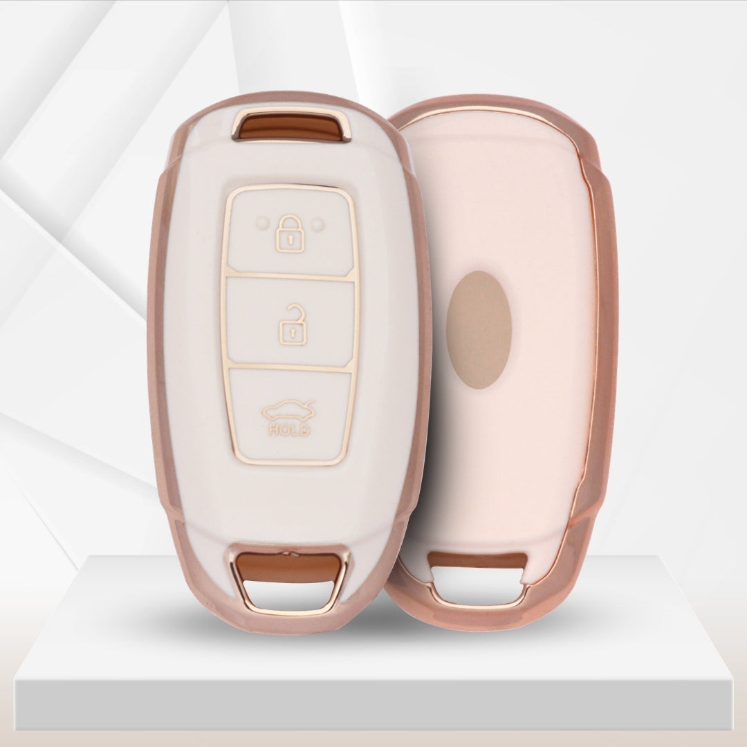 Hyundai Gold Line TPU Key Cover with Keychain (Type 2)