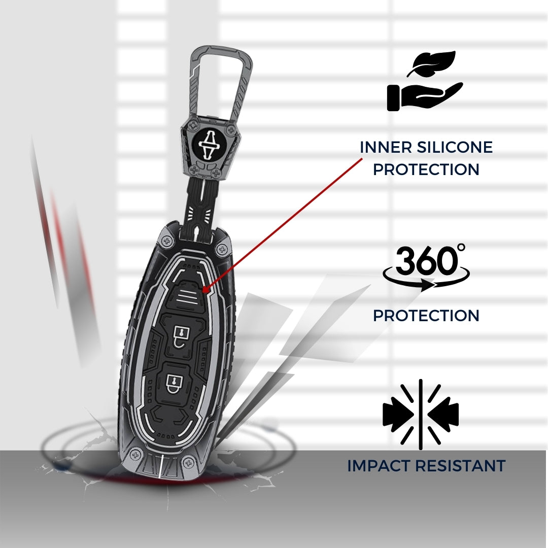 Suzuki Metal Armor Key Cover with Keychain (Type M4)