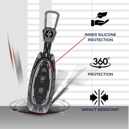 Suzuki Metal Armor Key Cover with Keychain (Type M4)