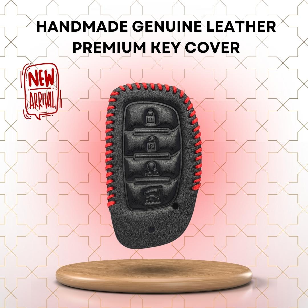 keycept leather key cover alcazar creta tucson 4 button smart shell case