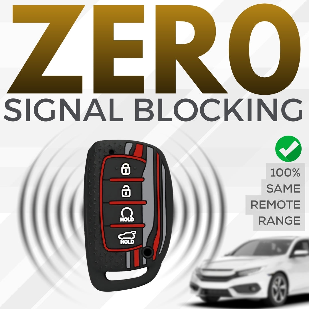 Hyundai TriStar Silicone Key Cover with Keychain