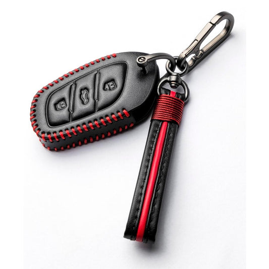 keycept leather key cover mg astor hector 3 button smart shell case