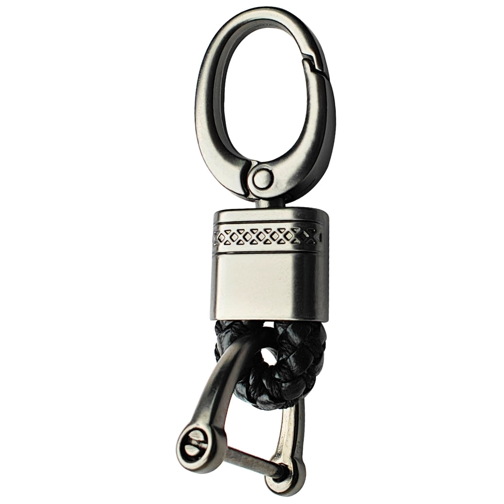 Premium Leather Woven Key Chain Stylish and Functional Key Holder. (Type 4)