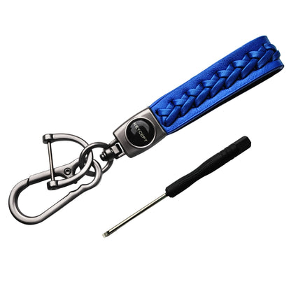 Premium Leather Woven Key Chain Stylish and Functional Key Holder. (Type 5)