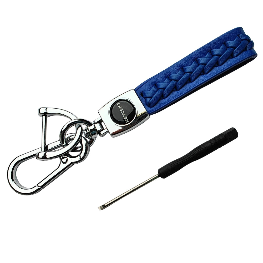 Premium Leather Woven Key Chain Stylish and Functional Key Holder. (Type 5)