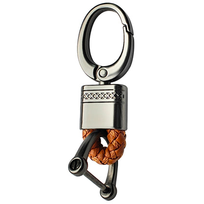 Premium Leather Woven Key Chain Stylish and Functional Key Holder. (Type 4)