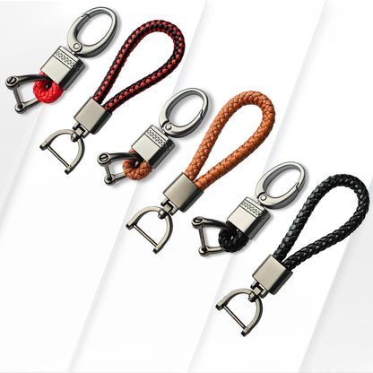 Keycept™ Braided Keychain Leather Strap Keychain & PU Rope Hook with Zinc Alloy. (Type 4 & 6)