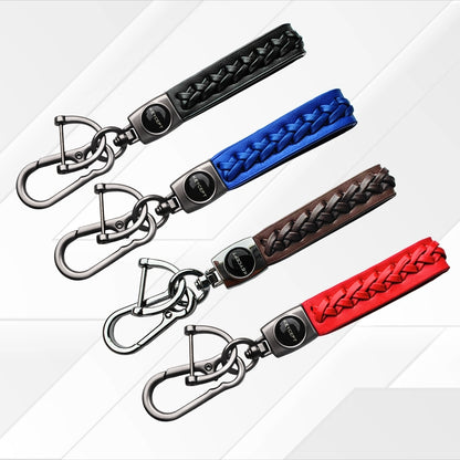 Premium Leather Woven Key Chain Stylish and Functional Key Holder. (Type 5)