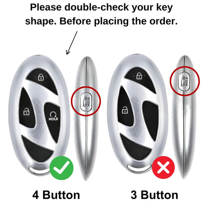 Hyundai Silicone Key Cover with Keychain (Type K1)