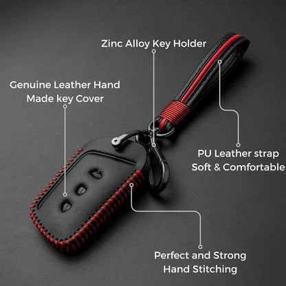 keycept classic leather key cover mg hector astor gloster 3 button smart shell case