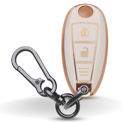 Suzuki Gold Line TPU Key Cover with Keychain