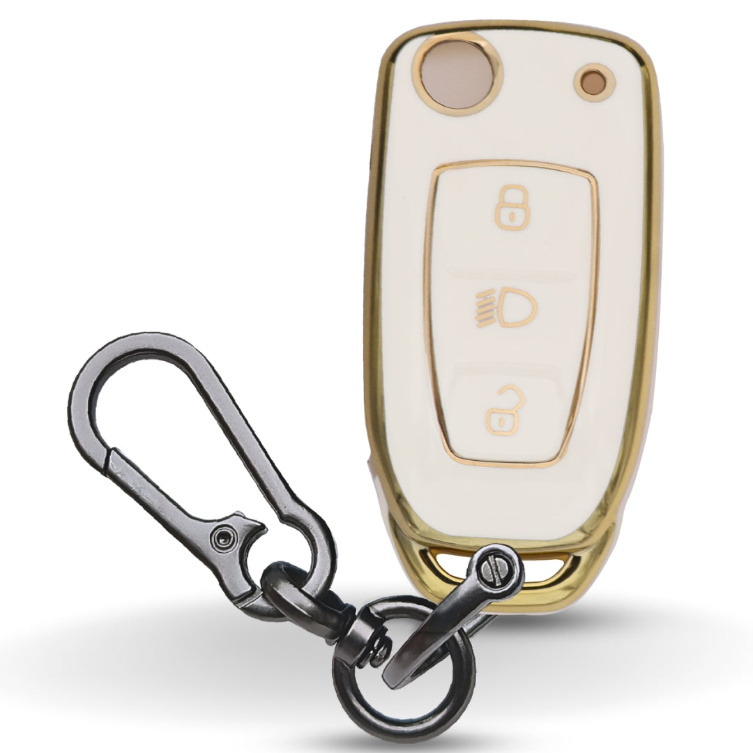 Tata Gold Line TPU Key Cover with Keychain