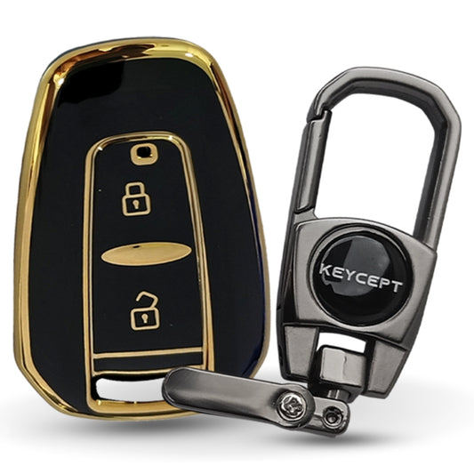 Tata Gold Line TPU Key Cover with Keychain