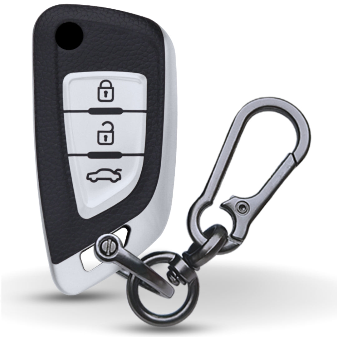 Universal TPU Leather Key Cover With Keychain. (Type K1)