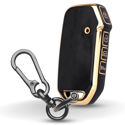 Kia Gold Line TPU Key Cover with Keychain